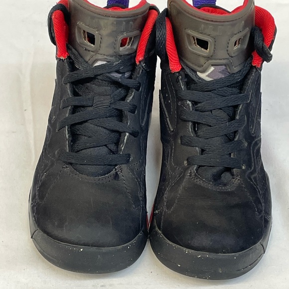 Jordan jump man MVP Kids Black and Red High-Top Sneakers boys sz 11c - Picture 7 of 9